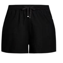 Women's Plus Size Linen Blend Short - Black | EVANS 6 Women's Plus Size Linen Blend Short - Black | EVANS -Best Clothing Store GUEST eaf15fd1 90e1 4c10 a051 a48efbf08045