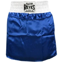 Cleto Reyes Women's Satin Polyester Boxing Skirt Trunks - Blue/White -Best Clothing Store GUEST eaf5fd58 617b 4584 90df 4d53afdf50c2