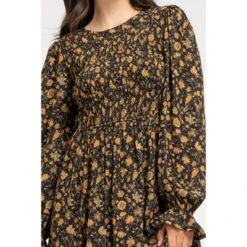 August Sky Women's Floral Smocked Body Long Sleeve Dress 8 August Sky Women's Floral Smocked Body Long Sleeve Dress -Best Clothing Store GUEST eafdb068 0ff0 45a8 bd74 09fb2bf6d5ac