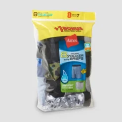 Hanes Boys' 7pk + 1 Printed Underwear - Colors May Vary