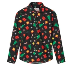 OppoSuits Teen Boys Christmas Shirt - Christmas Icons Black 9 OppoSuits Teen Boys Christmas Shirt - Christmas Icons Black -Best Clothing Store GUEST ec09a677 2808 4522 a0a0 ca19f0ff22cb