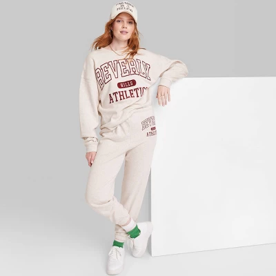 Women's Ascot + Hart Beverly Hills Graphic Joggers - Beige 7 Women's Ascot + Hart Beverly Hills Graphic Joggers - Beige - Image 5