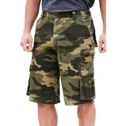 Boulder Creek By KingSize Men's Big & Tall 12" Side-Elastic Stacked Cargo Pocket Shorts -Best Clothing Store GUEST ecedf83a 7a7b 43f9 8803 1887bf7b2135