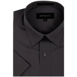 Marquis Men's Short Sleeve Regular Fit Dress Shirt - S To 4XL