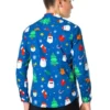 OppoSuits Teen Boys Christmas Shirt - Festivity Blue