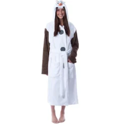 Disney Adult Frozen Snowman Olaf Costume Robe Hooded Bathrobe White -Best Clothing Store GUEST f00a6deb 3f3b 4747 ac9f 42a38a22158b
