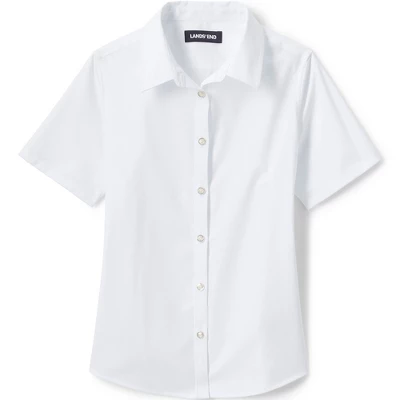 Lands' End School Uniform Girls No Gape Short Sleeve Stretch Shirt 6 Lands' End School Uniform Girls No Gape Short Sleeve Stretch Shirt - Image 4