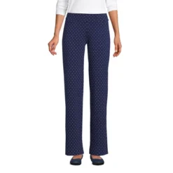 Lands' End Women's Tall Starfish Mid Rise Straight Leg Elastic Waist Pull On Pants -Best Clothing Store GUEST f1285c55 690c 4f33 a398 00f8ee5f2c85