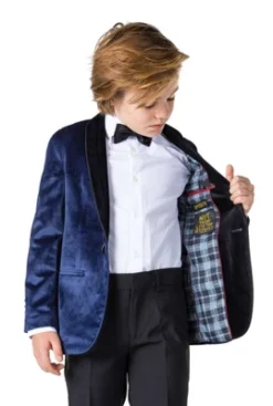 OppoSuits Deluxe Boys Blazer - Dinner Jacket - Deep Navy Blue -Best Clothing Store GUEST f13bd236 c7ba 47ac b201 2eb0ec355e34