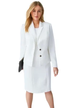 Jessica London Women’s Plus Size 2-Piece Single Breasted Jacket Dress -Best Clothing Store GUEST f28e6f43 3245 42f8 947f 67ad14e7f6fe