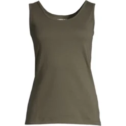 Lands' End Women's Cotton Tank Top -Best Clothing Store GUEST f335f3de b321 48b3 98cf 03213e5e5d80