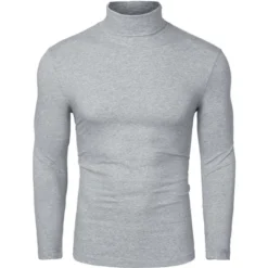 Lars Amadeus Men's Pullover Turtle Neck Long Sleeves Stretchy Slim Fit Tops -Best Clothing Store GUEST f38ca501 b5a2 4692 8164 afea205ab135