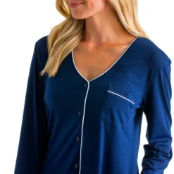 Softies Women's Ankle PJ Set With Contrast Piping