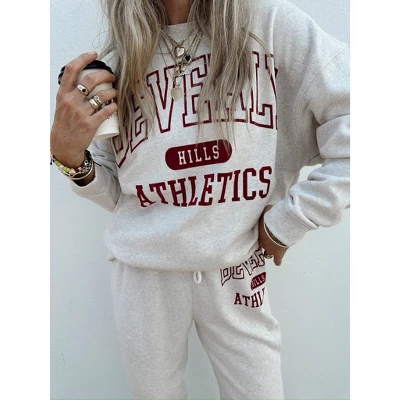 Women's Ascot + Hart Beverly Hills Graphic Joggers - Beige 5 Women's Ascot + Hart Beverly Hills Graphic Joggers - Beige - Image 3