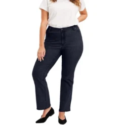 June + Vie By Roaman's Women’s Plus Size Curvie Fit Bootcut Jeans -Best Clothing Store GUEST f533ea8b c229 4c2e 975e 1306b6e69505