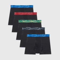Hanes Boys' 5pk X-Temp Boxer Briefs - Black -Best Clothing Store GUEST f684b72a 8c2f 4f27 82cc 25d5884a794b