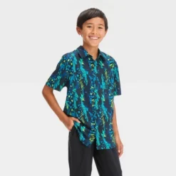 Boys' Printed Woven Shirt - All In Motion™ -Best Clothing Store GUEST f7a59bad 657f 412c 9c8e 16ba788fd897