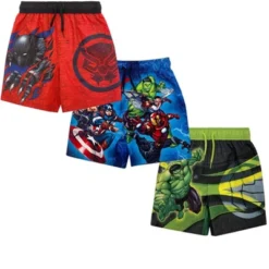 Marvel Avengers Hulk Black Panther Captain America 3 Pack Swim Trunks Little Kid To Big Kid -Best Clothing Store GUEST fa218757 8203 4298 bbbe bda9a8babe59