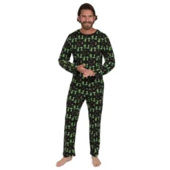Leveret Mens Two Piece Cotton Halloween Pajamas -Best Clothing Store GUEST fb4d2a30 3e9b 45d0 bb6d dd045e7e2286