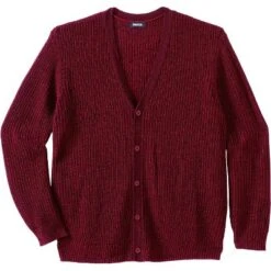 KingSize Men's Big & Tall Shaker Knit V-Neck Cardigan Sweater -Best Clothing Store GUEST fb50435c 6bef 44be 8c66 462ead1e512d