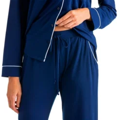 Softies Women's Ankle PJ Set With Contrast Piping 18 Softies Women's Ankle PJ Set With Contrast Piping -Best Clothing Store GUEST fb67bd66 d1b5 45cd b04f 9f1dca3b72b6