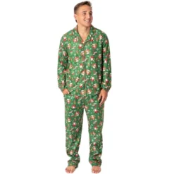 Elf The Movie Mens' Film OMG! Santa! I Know Him! Sleep Pajama Set Green 7 Elf The Movie Mens' Film OMG! Santa! I Know Him! Sleep Pajama Set Green -Best Clothing Store GUEST fba3c5eb a428 4cc9 9aa9 dff2b6f49d1f