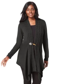 Jessica London Women’s Plus Size Toggle-Front Cardigan -Best Clothing Store GUEST fbbcc77a 2183 40b4 bf91 9d7969ef3c7c