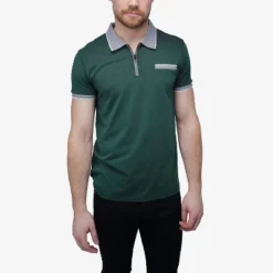 X RAY Men's Short Sleeve Zip-Neck Polo 20 X RAY Men's Short Sleeve Zip-Neck Polo -Best Clothing Store GUEST fc0d9949 b3f9 4362 a5a8 755cc5a7ec54