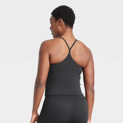 Women's Light Support Seamless Rib Cami Cropped Sports Bra - All In Motion™ 5 Women's Light Support Seamless Rib Cami Cropped Sports Bra - All In Motion™ - Image 3