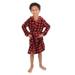 Leveret Kids Fleece Hooded Robe -Best Clothing Store GUEST fd4d72b6 ad69 4852 b214 04f7fe8161c2