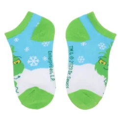 Youth Grinch Ankle Socks 6-Pack