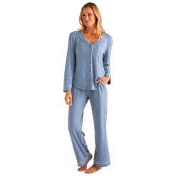 Softies Women's Ankle PJ Set With Contrast Piping 21 Softies Women's Ankle PJ Set With Contrast Piping -Best Clothing Store GUEST fde6f282 077c 46d9 bb07 b9f0c04b0398