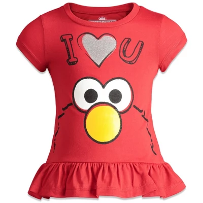 Sesame Street Big Bird Cookie Monster Elmo Girls Pullover T-Shirt And Leggings Outfit Set Little Kid 4 Sesame Street Big Bird Cookie Monster Elmo Girls Pullover T-Shirt And Leggings Outfit Set Little Kid - Image 2